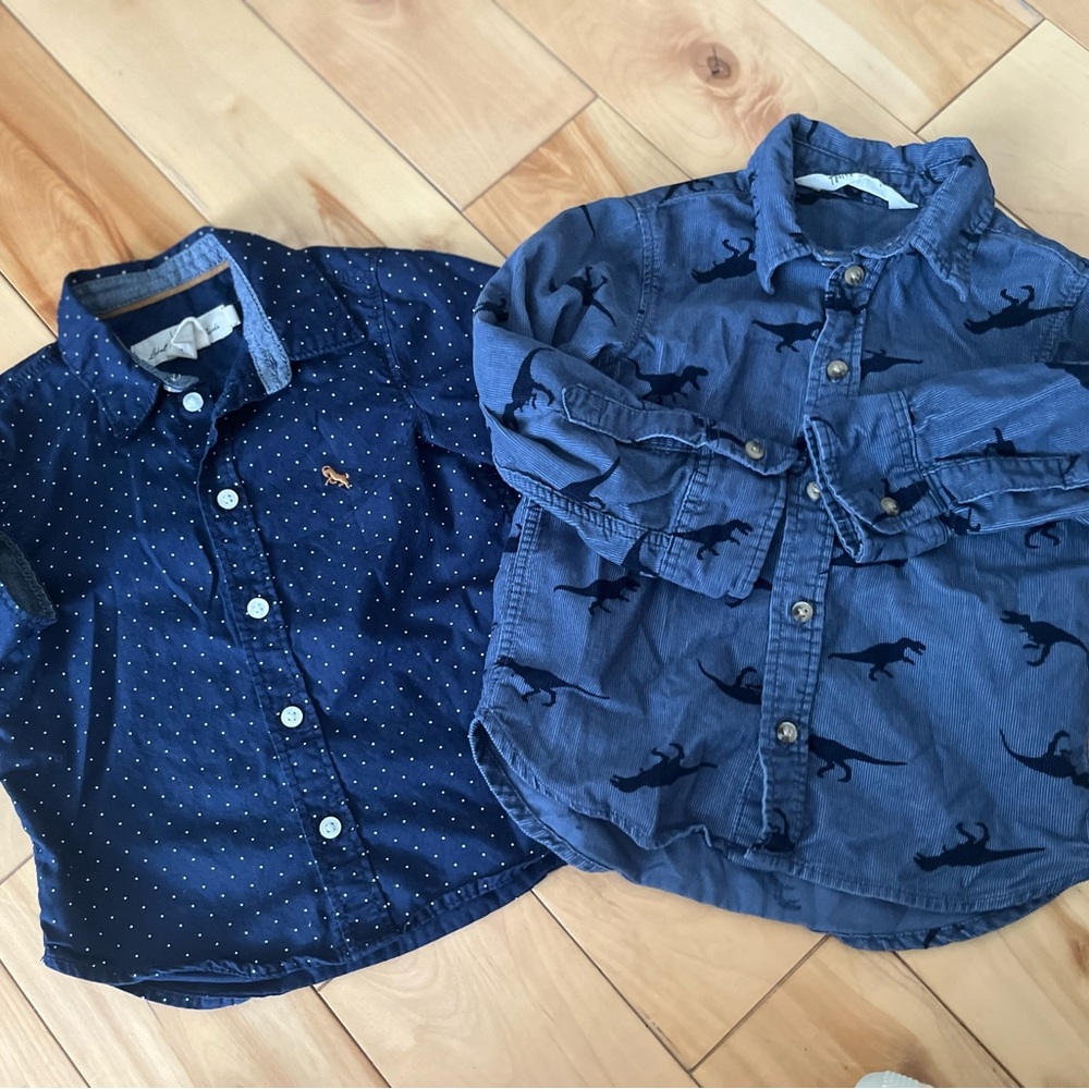 Cute&Fashionable baby-to-toddler button-down shirts.